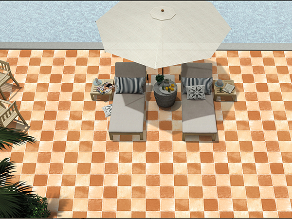 checkered tiles
